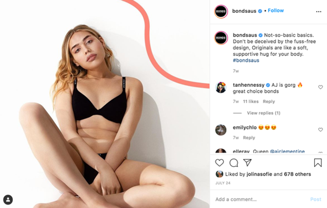 Instagram example Bondsaus