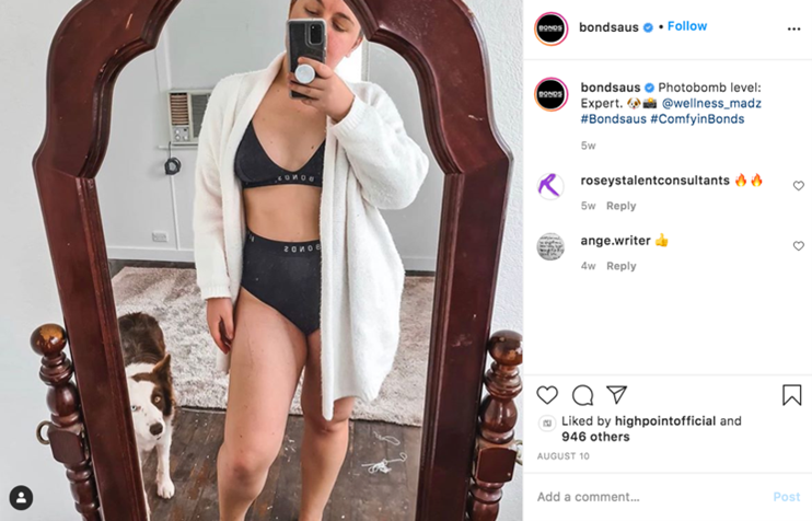 Instagram example Bondsaus
